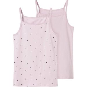 NAME IT KIDS singlet - set van 2 roze