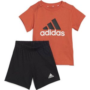 adidas Sportswear T-shirt + short oranje/zwart