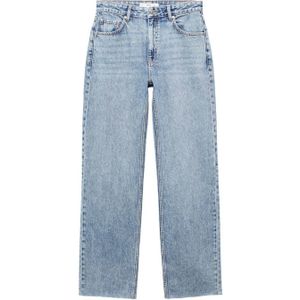 Mango wide leg jeans light blue denim