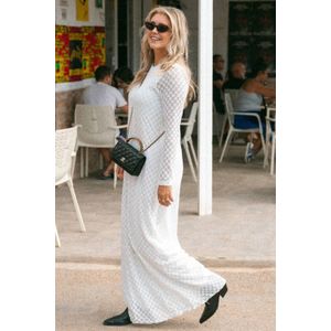 Bolina Island x Florine Hofstee maxi jurk broderie wit