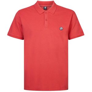 Petrol industries Plus Size polo met logo red melon