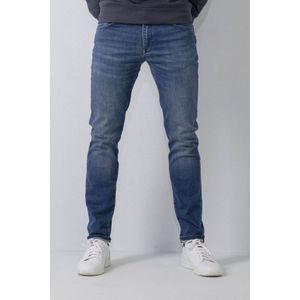 Petrol Industries slim fit jeans SEAHAM met riem cloudy sky