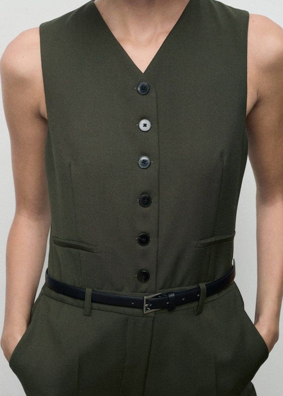 Mango jumpsuit groen