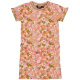 Quapi gebloemde T-shirtjurk BABETTE roze/oranje/groen