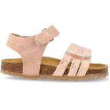 Develab leren sandalen roze