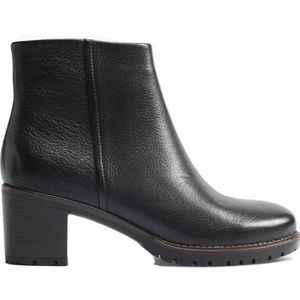 Medicus leren enkellaarzen zwart