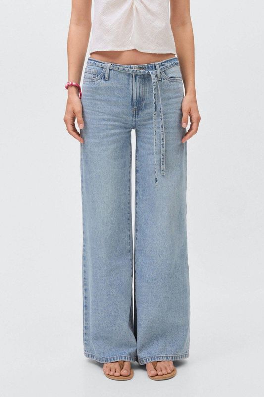 MANGO TEEN - Jeans - Wide Leg Pasvorm - Regular Waist - 100% Katoen