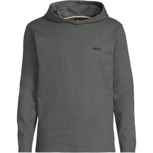 BOSS - Loungetop - Olijfgroen - Met Capuchon - Wafelstructuur