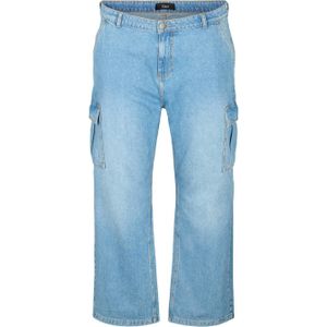 Zizzi cargo jeans light blue denim