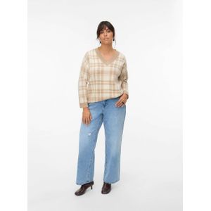 Vmcgold - Gebreide Pullover - V-Hals - Lange Mouwen - Regular Fit