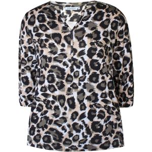 Zhenzi top met dierenprint