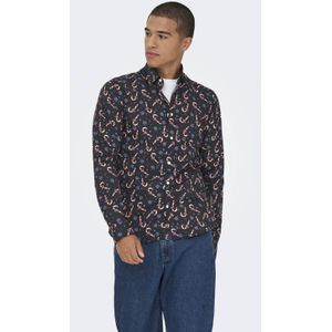 Onself - Poplin Overhemd - Slim Fit - Lange Mouwen