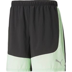 Puma hardloopshort zwart/mintgroen