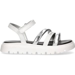 Calvin Klein sandalen zilver/wit