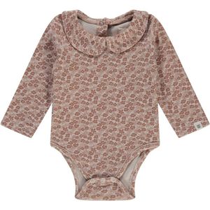 A Tiny Story romper met bloemen print bruin/beige