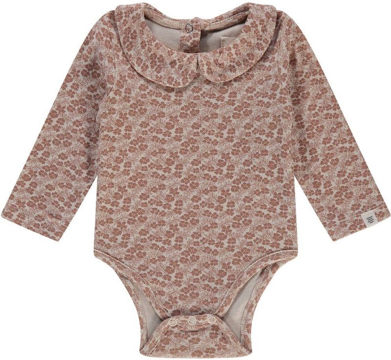 A Tiny Story romper met bloemen print bruin/beige