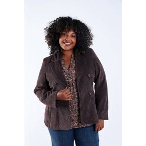Paprika regular blazer donkerbruin