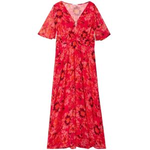 Cache Cache semi-transparante jurk met all over print rood/multi