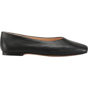 Inuovo leren ballerina's zwart