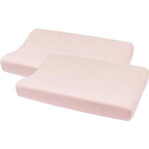 Meyco aankleedkussenhoes Basic Badstof - set van 2 50x70 cm Soft Pink