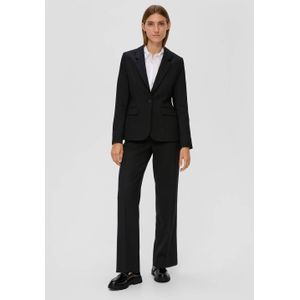 Blazer - Black - Met Stretch - Reverskraag - 1-knoopsluiting