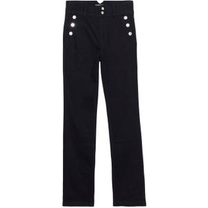 Cache Cache high waist straight leg jeans denim black