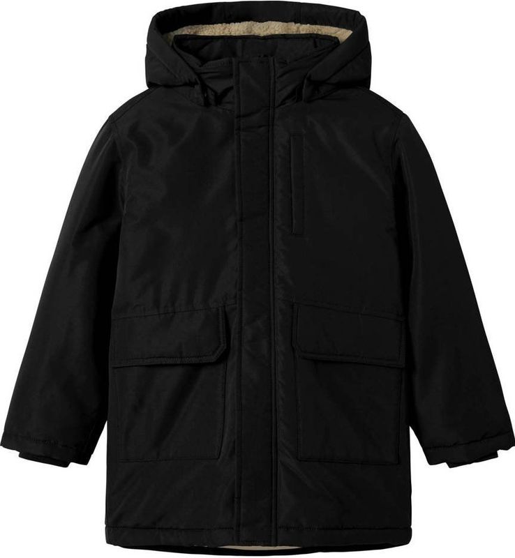 Name It - NKMMARLOW PARKA JACKET - Parka - Zwart - Met Capuchon