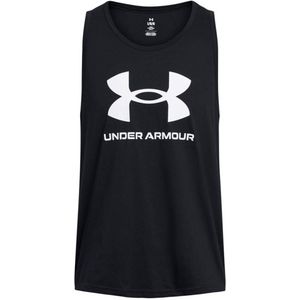 Under Armour sportshirt Sportstyle Logo zwart/wit