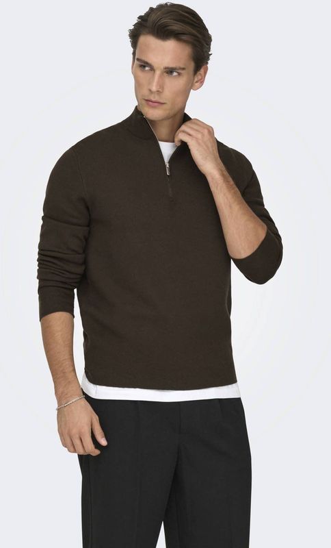 Onscooper - Gebreide Pullover - Hoge Hals - Lange Mouwen - Regular Fit