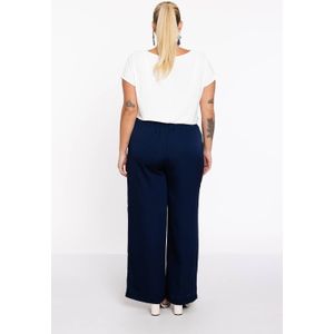 YOEK straight broek donkerblauw