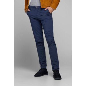 JACK & JONES PANTS STUDIO slim fit chino JJIMARCO JJBOWIE donkerblauw