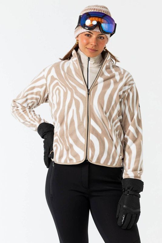 Falcon fleece skivest Oxitane beige/wit