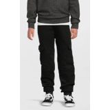 Anytime - Cargo Joggingbroek - Zwart - Fleece Voering - Elastische Tailleband