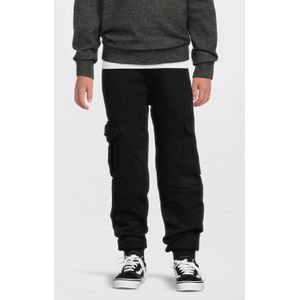 Anytime - Cargo Joggingbroek - Zwart - Fleece Voering - Elastische Tailleband