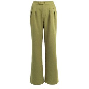 ICNK.Amsterdam rechtvallend high waist pantalon groen