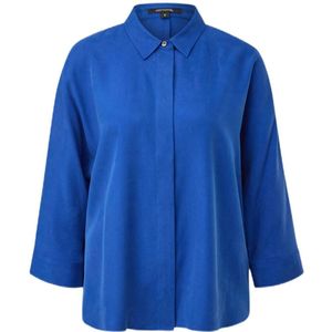 comma geweven blouse blauw
