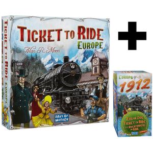 Days of Wonder Ticket to Ride Europa + gratis uitbereidingsspel Europa 1912