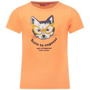 TYGO & vito T-shirt met printopdruk koraal