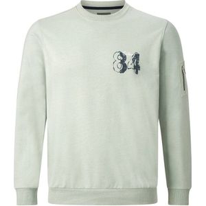 Jan Vanderstorm sweater Plus Size ALFI met printopdruk lichtgroen