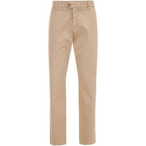WE Fashion tapered fit chino sesame