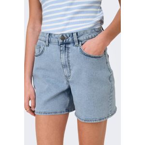 JDY denim slim regular waist short light blue denim