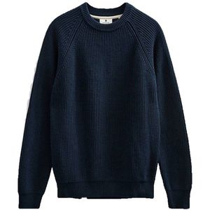 Anerkjendt trui grof gebreid donkerblauw