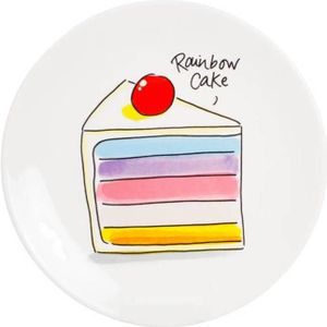 Blond Amsterdam gebaksbord Rainbow cake (Ø18 cm)