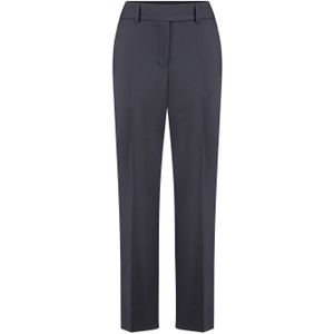 Claudia Sträter Cropped Tapered Fit Pantalon Blauw