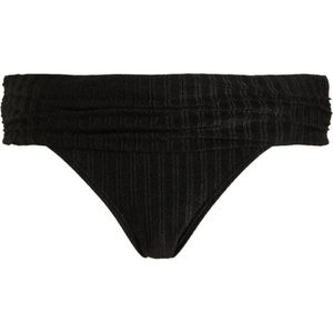 BEACHWAVE omslag bikinibroekje met ribstructuur zwart