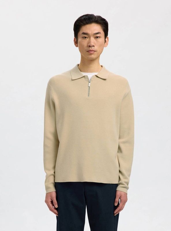 SELECTED HOMME pullover gebreid beige