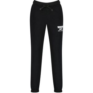 Vingino tapered fit joggingbroek Basic met printopdruk zwart