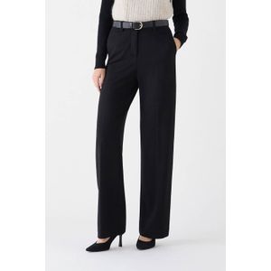 Caroll straight high waist broek zwart