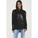 ONLY - ONLCARIN - Blouse - Zwart - Lange Mouw - Losse Pasvorm