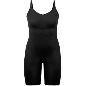 SPANX Thinstincts 2.0 medium corrigerende Closed-Bust Mid-Thigh bodysuit zwart